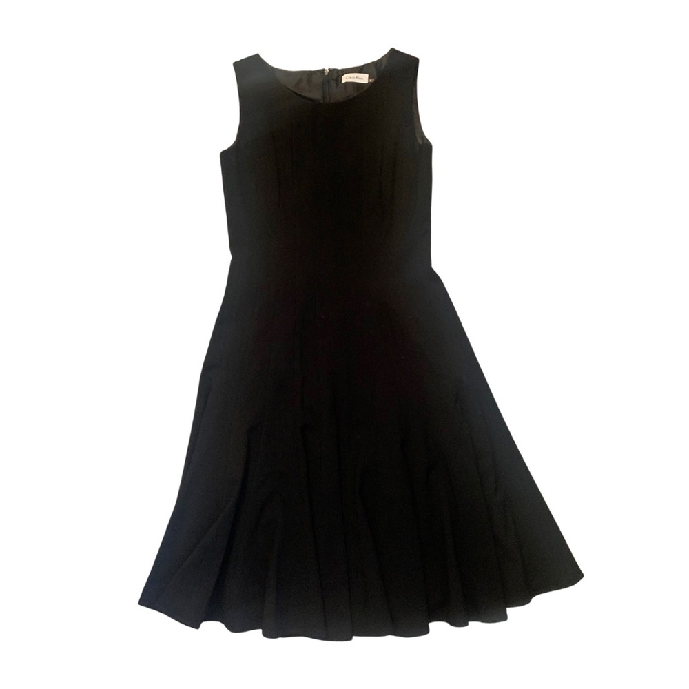 Calvin Klein Black Sleeveless Midi Dress Short Dress Old Money Rich Girl Minimal